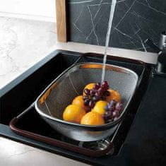 Berlingerhaus Cedilo BH-8824 with retractable handles for stainless steel sink Leonardo Collection