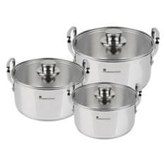 Masterpro Set posod BGMP-2145 SMART 6 ks steel