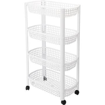 EXCELLENT Kuhinjski voziček KO-019000030 4-tier 79 cm white