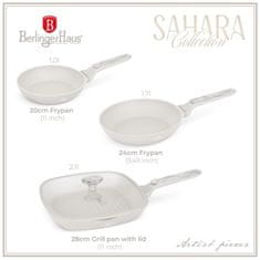 Berlingerhaus Komplet ponev s titanovo prevleko BH-8399 3 pcs Sahara Marble Collection