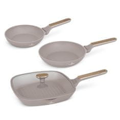 Berlingerhaus Komplet ponev s titanovo prevleko BH-8342 Taupe Nordic Collection