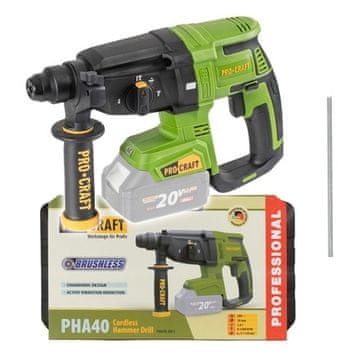 Procraft Akumulatorski vrtalnik/izvijač PHA40bb-c (without battery and charger in the case)