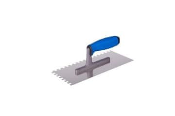 Ostatní Lopatica Euro tools 131142Q Stainless steel trowel, tooth 6x6 mm, 270 mm, rubber handle with polyamide foot