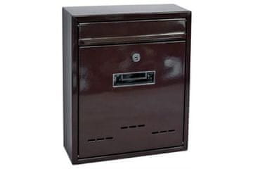 Ostatní Poštni nabiralnik Euro Tools 150202Q Mailbox, FLATBLOCK 260 x 90 x 310 mm, brown