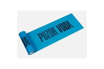 Ostatní Opozorilni trak EURO tools 138891 Warning foil CAUTION WATER, 300 mm / 70 µm, 100 m, blue