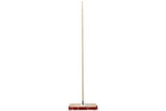Ostatní Cestna metla EURO tools 139734 Road broom, 800 x 60 mm, with 160 cm handle, 8 cm pile, red