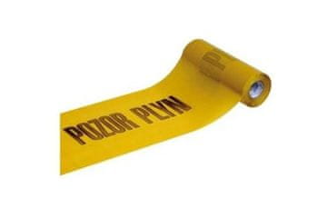 Ostatní Opozorilna folija Euro tools 138892 Warning foil CAUTION GAS, 300 mm / 70 µm, 100 m, yellow
