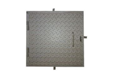Ostatní Pokrov jaška EURO tools 151707002 Manhole cover, 70 x 70 cm, silver