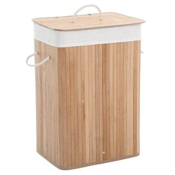Autronic Koš za perilo bamboo, natural, APK-E1010 NAT
