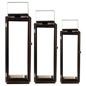 Autronic Svetilka Lantern - thin metal frames, copper color, price for a set of 3 pieces (JL366 COP)