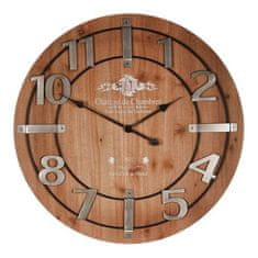 Autronic Stenska ura Wall clock - diameter 68 cm, MDF with veneer imitation, metal numerals (HW4010)