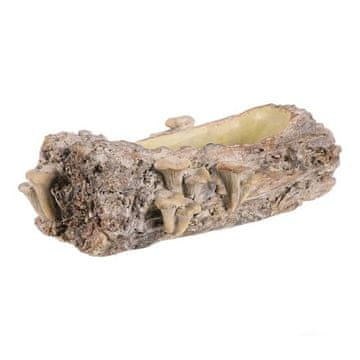 Autronic Embalaža za rože Concrete container - box, wood with mushrooms, size S, brown (BMO3616-S)