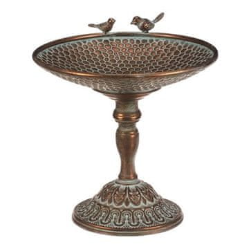 Autronic Kovinsko stojalo Metal stand - 29 cm, arrangement stand, with birds, copper (FUP548)