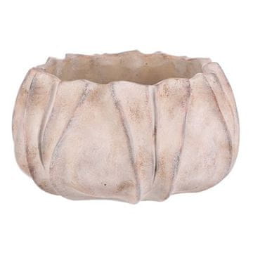 Autronic Embalaža za rože Concrete cover - flower shape, size L, beige-gray (BMO3600-L)