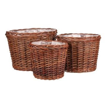 Autronic Embalaža za rože Flower packaging - wicker, classic, price for a set of 3 pieces (PRP304)