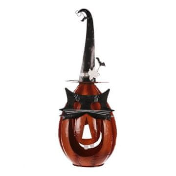 Autronic Buča Spooky Pumpkin - metal decoration, orange (KOC519)
