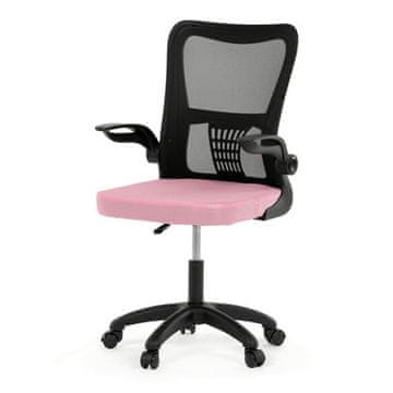 Autronic Pisarniški stol Office chair, rocking mechanism, pink mesh, KA-K2006 PINK