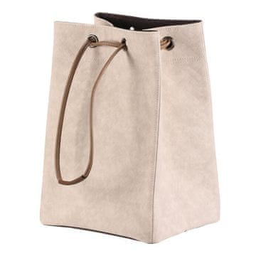 Autronic Koš za perilo Laundry basket - fabric, drawstring, cream color (DT3011 CRM-M)