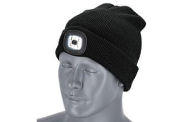 STALCO Klobuk s svetilko Winter hat 2RAYS with LED light black 54-60 S091491038