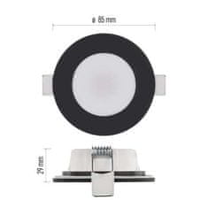 Emos Vgradna svetilka ZV1164 LED LORI 4.5W 345LM IP65 CCT black