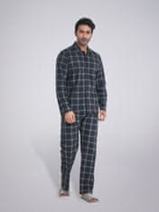PANTONECLO Moški karirasti komplet za spanje , L