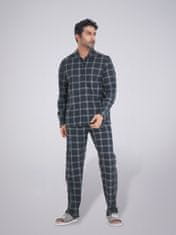 PANTONECLO Moški karirasti komplet za spanje , L