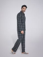 PANTONECLO Moški karirasti komplet za spanje , L