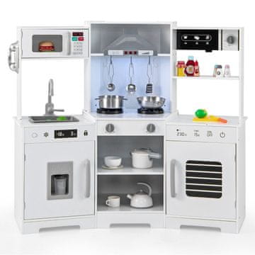 Northix Otroška lesena kuhinja z lučmi zvoki MDF 110x43x92 cm