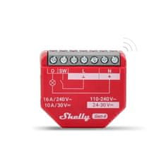 Shelly Rele 1PM Gen4 pakiranje od 4 maks. 16A 1-kanalna merilna funkcija WLAN Matter Zigbee Bluetooth