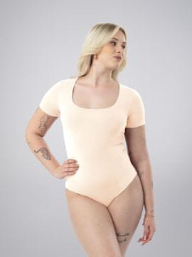 LEAFLETIC Ženski bodi s kratkimi rokavi in U-izrezom