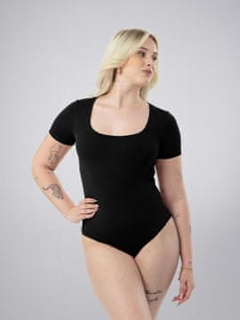 LEAFLETIC Ženski bodi s kratkimi rokavi in U-izrezom