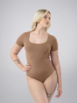 LEAFLETIC Ženski bodi s kratkimi rokavi in U-izrezom