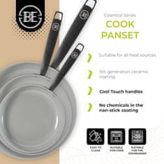 BE Living Set ponev Essential Black 20-24-28 cm