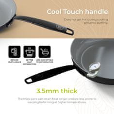 BE Living Set ponev Essential Black 20-24-28 cm