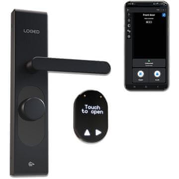 Shelly Pametna ključavnica za vrata Plug & Play LOQED Touch Smart Lock črna