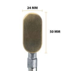 Rosfix Lutkovalnik za Plastiko – Železni Nastavek 50×24 mm, Dolžina 230 mm, Kabel 110 cm | Za Spajanje in Glajenje Plastike | Ergonomski Ročaj