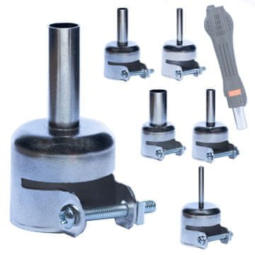 OEM Set Šob za Vroč Zrak 3–12 mm – Za Spajkalne Postaje | Nastavljiv Nosilec Ø20 mm, 5 Kosov