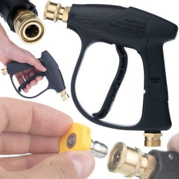 Rosfix 4350PS Brizgalna Pištola za Visokotlačni Čistilnik – 300 Bar, M22, 1/4"", 60°C, 25 l/min, 0,37 kg