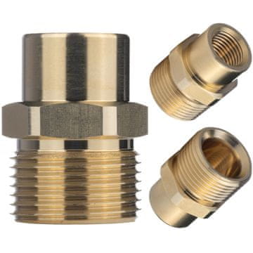 Rosfix Adapter M22 na 1/4"" – Medeninasta Redukcija za Visokotlačni Čistilnik | M22x1,5, Ø14 mm