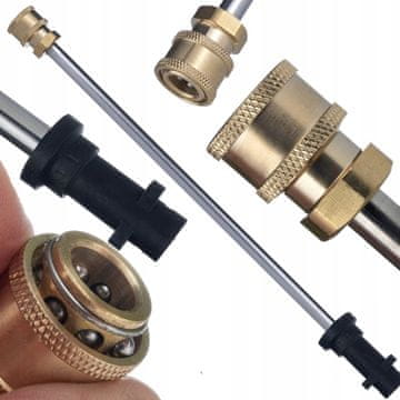 Rosfix Ravna Lanca 34 cm – 1/4"" Navoj, Medeninasta Hitrospojka, Bayonet Priključek | Za Kärcher K2–K7 | Podaljšek za T-Racer