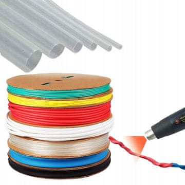 OEM Termoskrèljiva Prozorna Cev 14mm – 2:1 Skrèljivost, 1m, 1000V, -30~125°C, Nezgorljiva | UV Odporen