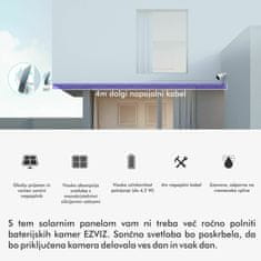 EZVIZ kamera 8.0MP brezžična BC1C + solarni panel CS-BC1C/SP (4K)