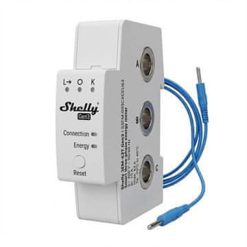 Shelly Števec električne energije Relay 3EM-63T Gen3