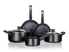 Banquet Komplet posode za kuhanje BLACK STONE 7 kosov. nelepljiva površina