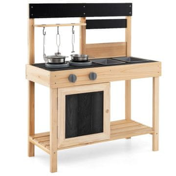 Northix Otroška zunanja kuhinja 67x30x82 cm jelov les