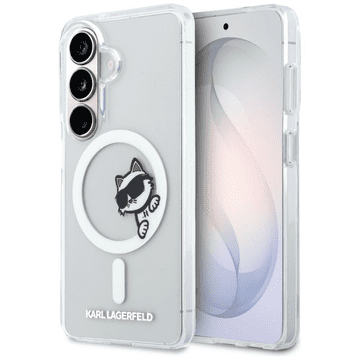 Karl Lagerfeld Originalen MagSafe ovitek Samsung Galaxy S26 Plus 5G - Peekaboo Choupette - prozoren - KLHMS26M6HCPSCT