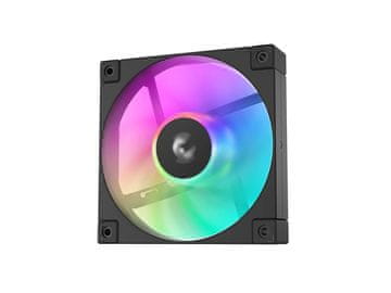 DEEPCOOL FD12 ventilator za ohišje, 120 mm, ARGB PWM, črn (R-FD12-BKAPN1-G)