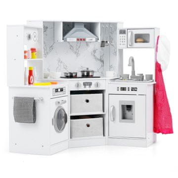 Northix Lesena otroška igralna kuhinja z lučmi zvokom in dozirnikom vode