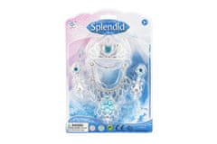 Teddies Lepotni set plastična krona, ogrlica, uhani na kartici 18x25cm