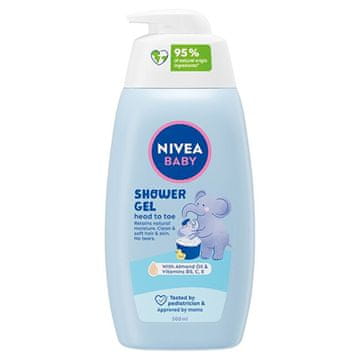 Nivea Gel za tuširanje telesa in las Baby (gel za tuširanje) 500 ml